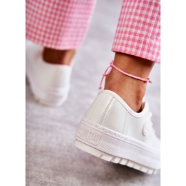 Big Star Malované ženské tenisky Velká hvězda KK274045 Bílá bílý 3