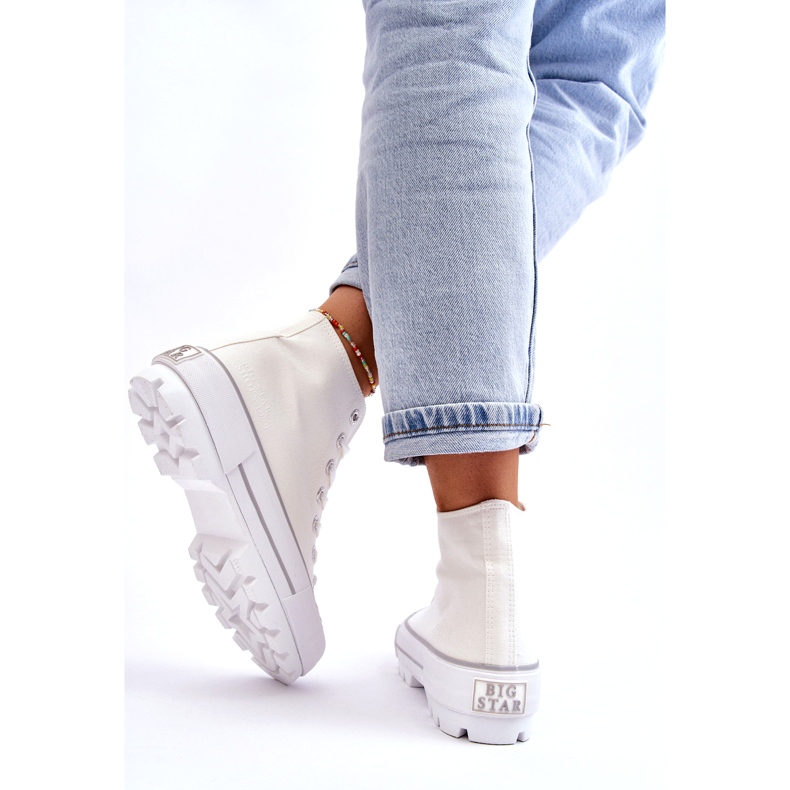 Dámské tenisky na Big Star LL274156 White Platform bílý 3 Dámské tenisky na Big Star LL274156 White Platform bílý 3
