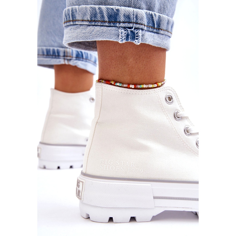 Dámské tenisky na Big Star LL274156 White Platform bílý 2 Dámské tenisky na Big Star LL274156 White Platform bílý 2