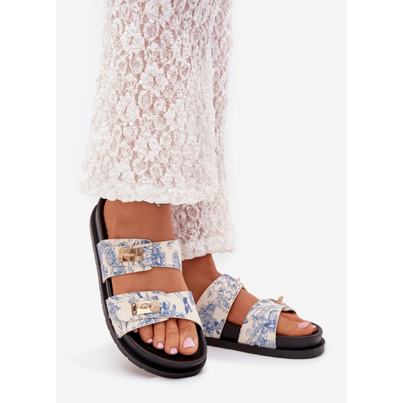 Boto Patrouched Dámské žabky na platformě Blue Sorina modrý 1