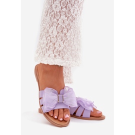 Boto Flops Flip Flip Flip Flip Flip Flip Flops Flops -Lows s tylovým lukem fialová 1
