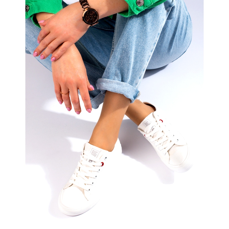 Big Star Velká hvězda JJ274001 Dámské nízké tenisky bílý 3 Big Star Velká hvězda JJ274001 Dámské nízké tenisky bílý 3