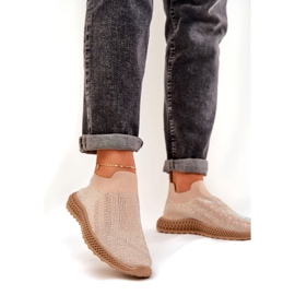 S.Barski SLOKOVANÁ Dámská sportovní bota s béžovou tw121 béžový 2 S.Barski SLOKOVANÁ Dámská sportovní bota s béžovou tw121 béžový 2