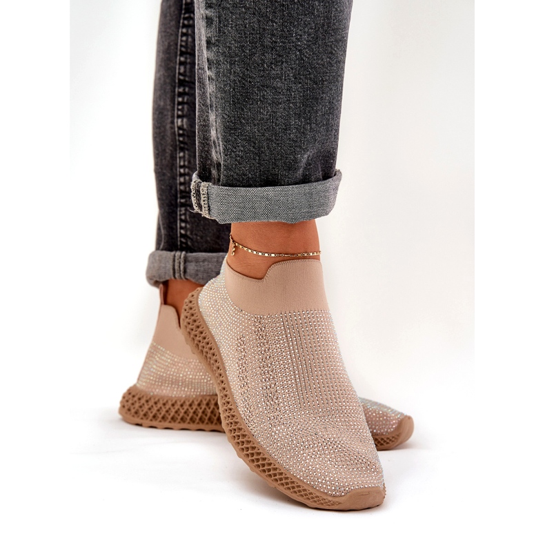 S.Barski SLOKOVANÁ Dámská sportovní bota s béžovou tw121 béžový 3 S.Barski SLOKOVANÁ Dámská sportovní bota s béžovou tw121 béžový 3