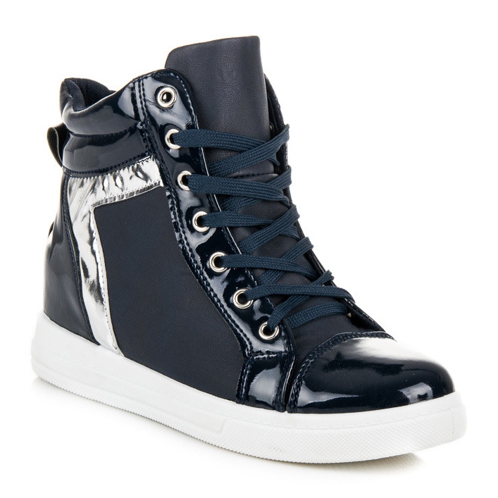 Emaks Lakované tenisky modrý 1