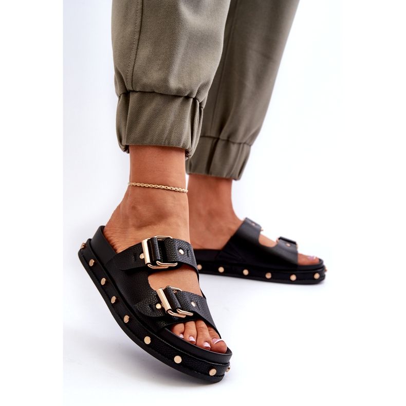 Dámské žabky na platformě Big Star NN274082 Black černá 2 Dámské žabky na platformě Big Star NN274082 Black černá 2