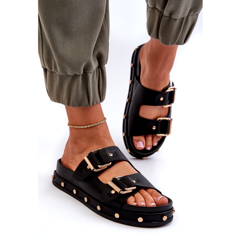 Dámské žabky na platformě Big Star NN274082 Black černá 3