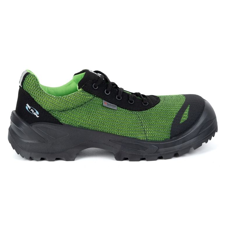 Fagum-Stomil Pánské kožené boty 1172P Raptor Black S1 fo Sr Aramid 3d zelený 1
