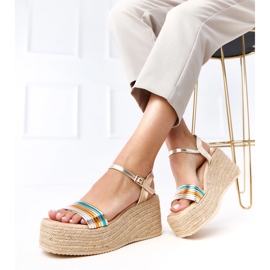 Vícebarevné sandály Espadrilles na platformě Solora vícebarevný 2