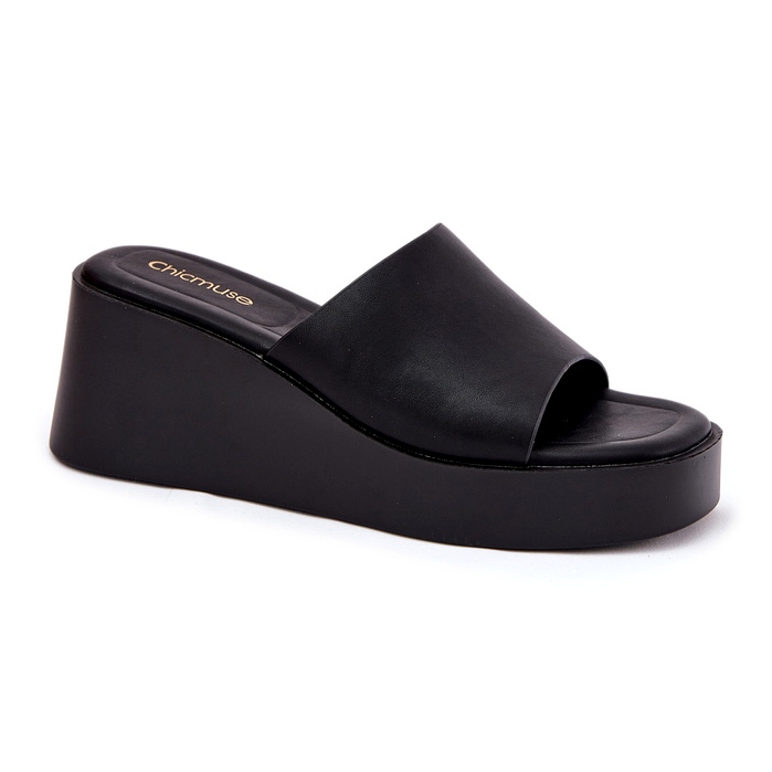 Dámské žabky na Anchoic Wedge Black černý 4