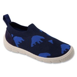 Befado Children's Navy Blue Stippers 102x006 Blue Application modrý 1