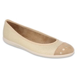 Befado Youth Ballerinas 309Q016 Beige béžový 1 Befado Youth Ballerinas 309Q016 Beige béžový 1