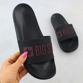 Black Big Star SS274708 Plážové klapky černá 1