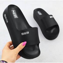 Dámské žabky na platformě Black Big Star SS274721 Platform černá 1 Dámské žabky na platformě Black Big Star SS274721 Platform černá 1