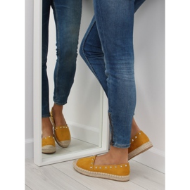 Žluté žluté espadrilky pro ženy 99-17 Žluté žluť 2