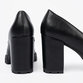 Shelvt Černé loays na příspěvku s podrážkou lovců černá 2