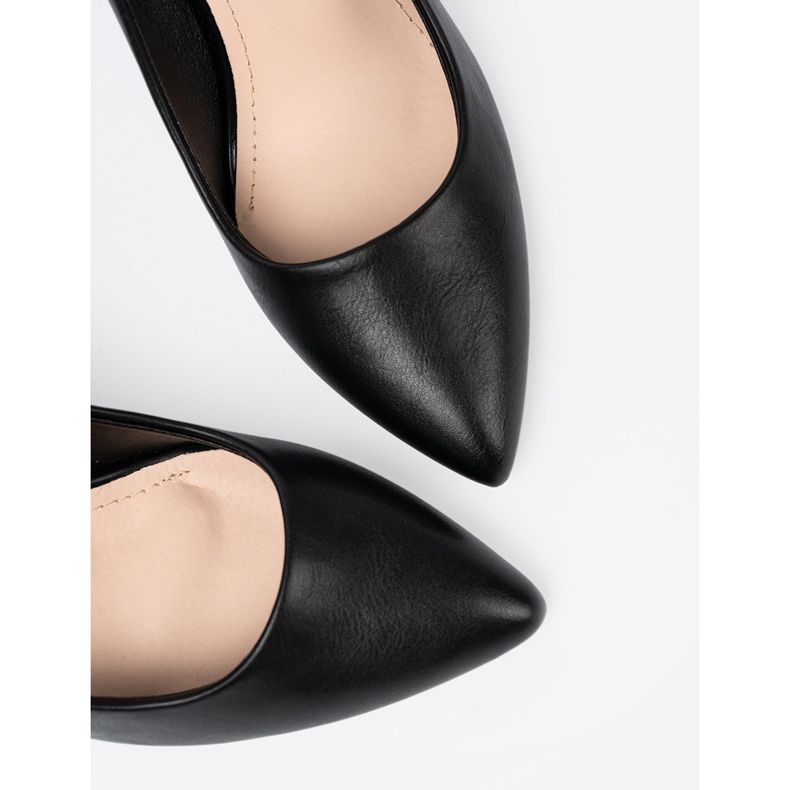 Sergio Leone Klasická černá čerpadla na vysoké patě černý 1