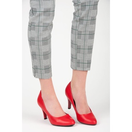 Červené vysoké podpatky červený 1