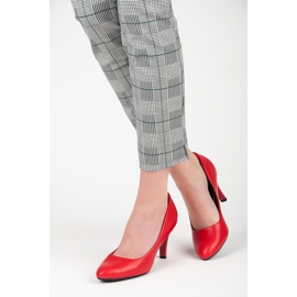 Červené vysoké podpatky červený 2