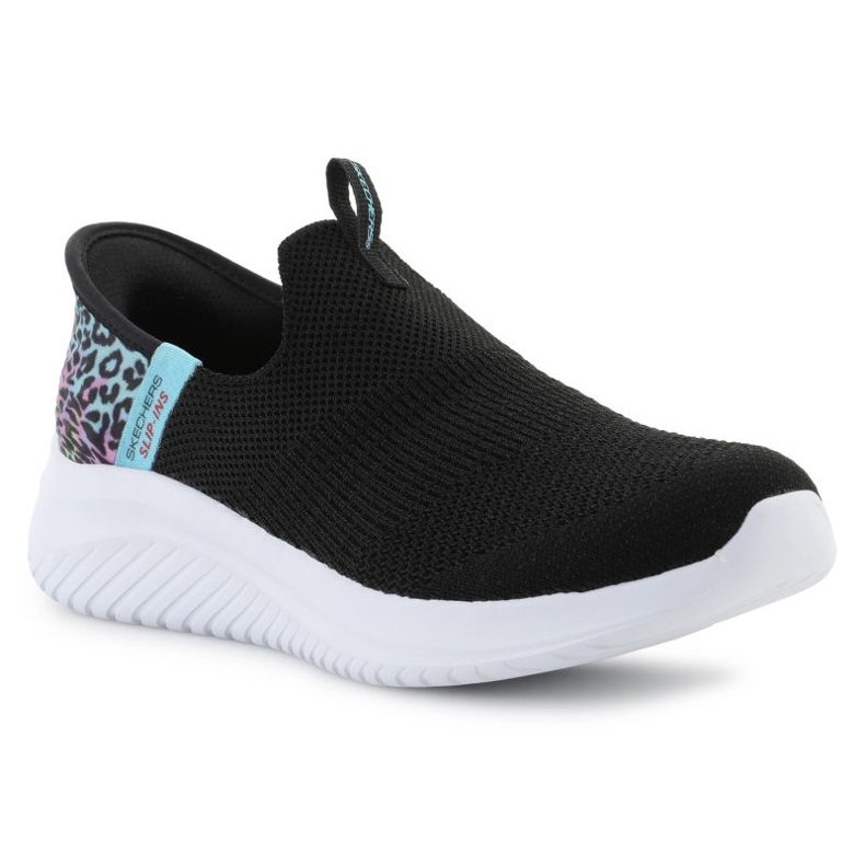 Skechers Slip-Inss Ultra Flex 3,0-colory Wild JR 303801L-BKMT Shoes černý 1
