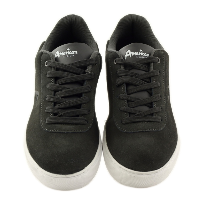 American Club Pánské sportovní boty, šedé 17003 kožené tenisky vícebarevný 4