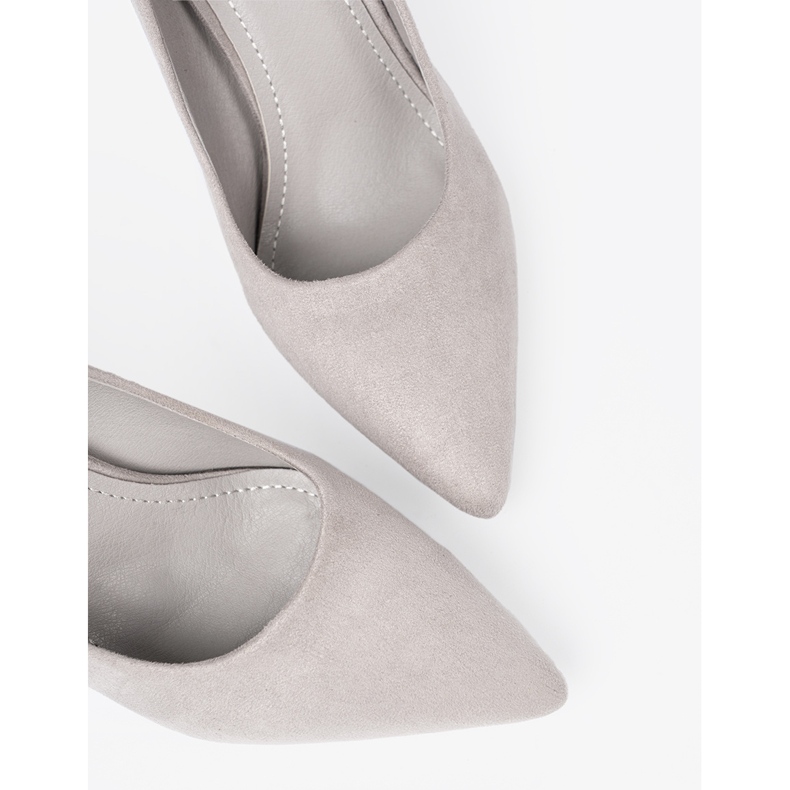 Seastar Klasické šedé vysoké podpatky šedá 1