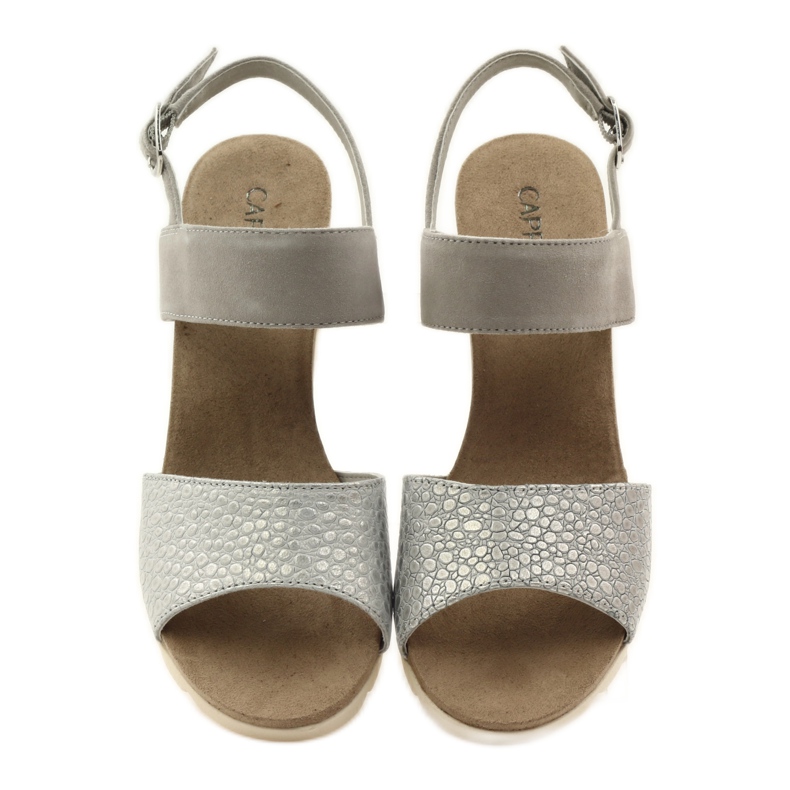 Caprice sandály dámské boty 28701 šedá 4