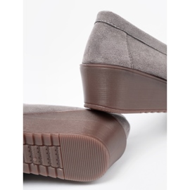 Shelvt Šedé boty se zlatým medvíjem šedá 1