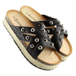 Černé espadrilky CK22P černé pantofle černá 2