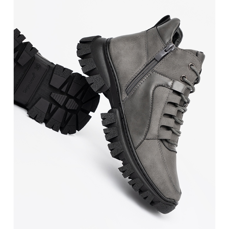 Tlusté krajky Sergio Leone - šedá 1