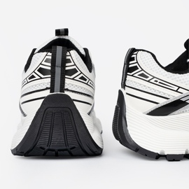 Shelvt Bílé a bílé pohodlné tenisky se síťovou 1