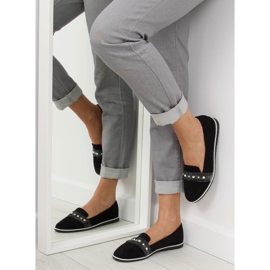 Černé mokasíny lordsy JN-181 Black černá 1