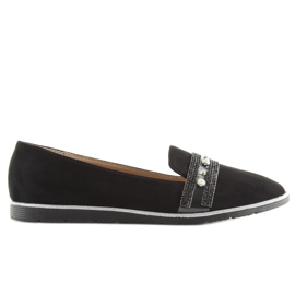 Černé mokasíny lordsy JN-181 Black černý 2
