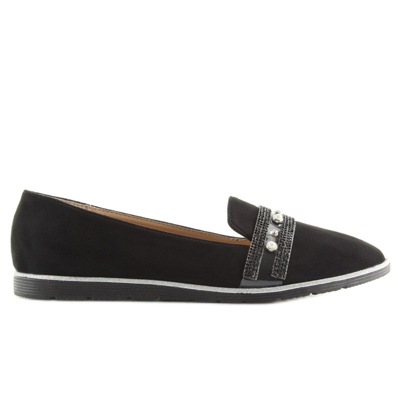 Černé mokasíny lordsy JN-181 Black černý 2