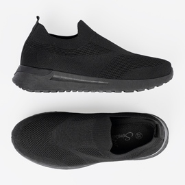 Shelvt Slip-on sportovní boty v černé barvě černý 1
