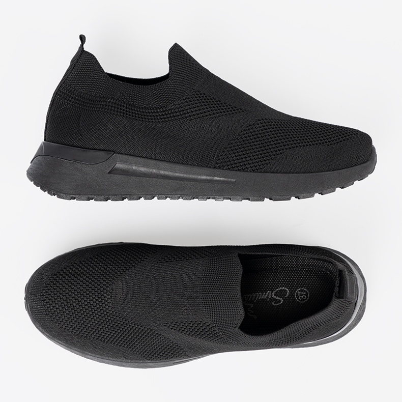 Shelvt Slip-on sportovní boty v černé barvě černý 1