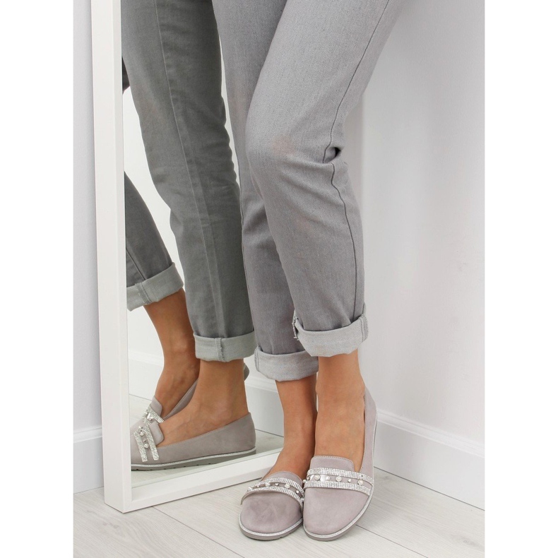 Šedá Mokasíny lordsy grey JN-181 šedá 1