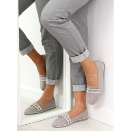 Šedá Mokasíny lordsy grey JN-181 šedá 2