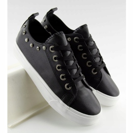 Černé BL122p Černé tenisky s kubickou zirkony černá 2 Černé BL122p Černé tenisky s kubickou zirkony černá 2