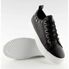 Černé BL122p Černé tenisky s kubickou zirkony černá 1