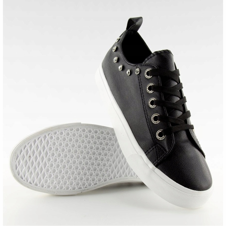 Černé BL122p Černé tenisky s kubickou zirkony černá 1