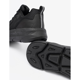 Shelvt Black Sports Men's Shoes With McArthur Mesh černý 1