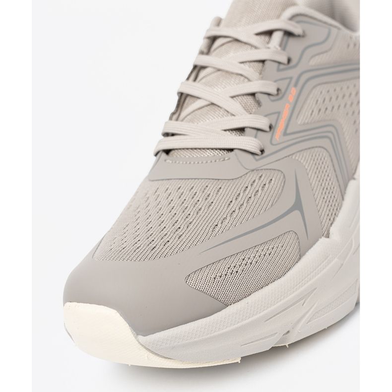 Shelvt Pohodlné šedé sportovní boty se strukturou sítě McArthur šedá 1