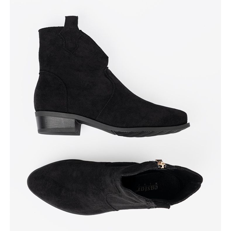 Seastar Černé boty semišové kovbojské boty černá 2