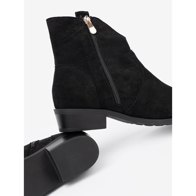 Seastar Černé boty semišové kovbojské boty černá 1