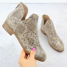 Dámské boty s otevřeným dílem, Beige Vinceza 58608 béžový 1