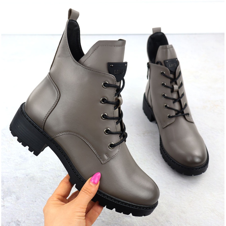 Ženské boty izolované šedé vinceza 58609 izolované šedá 1