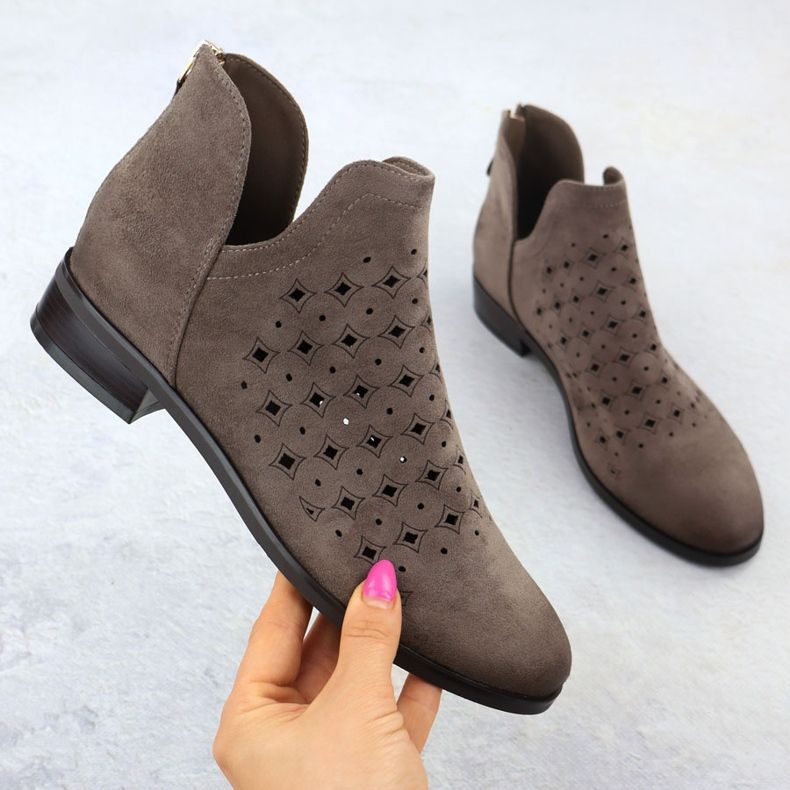 Dámské boty, béžová, béžová Vinceza 58608 béžový 1