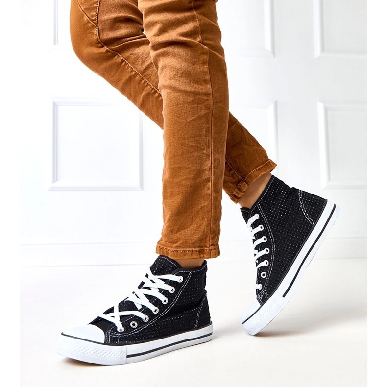 Tenisky s černé tenisky vysokých tarisů černá 1