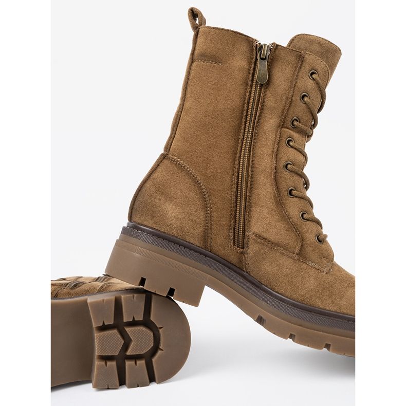 Shelvt Klasické semišové pracovníci ve stínu hnědé hnědý 1